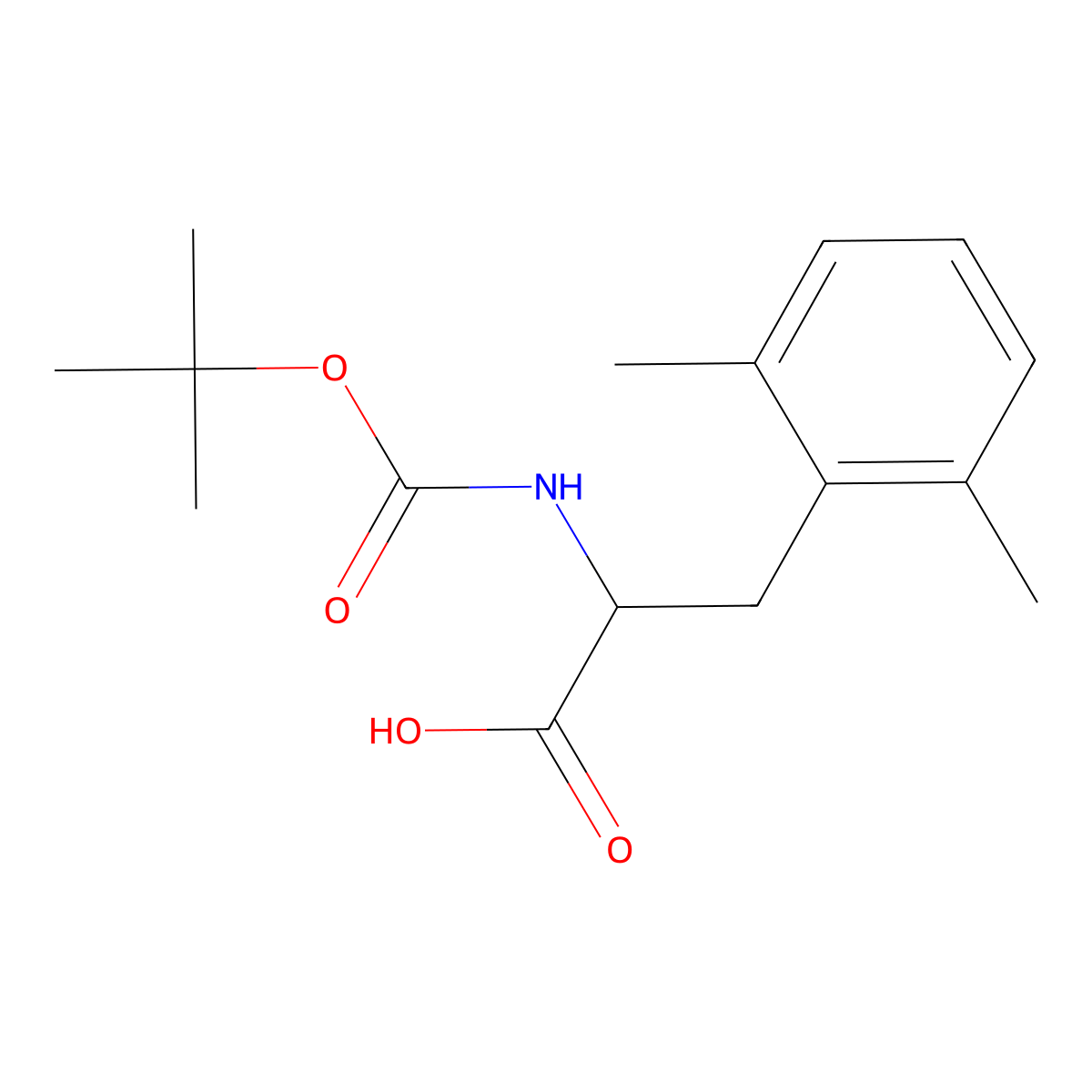 Boc-2,6-Dimethyl-L-Phenylalanine molecular structure, CAS 126312-57-0