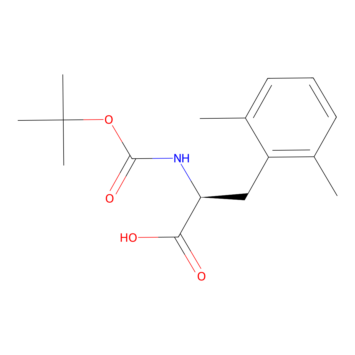 Boc-2,6-Dimethyl-L-Phenylalanine molecular structure, CAS 126312-57-0