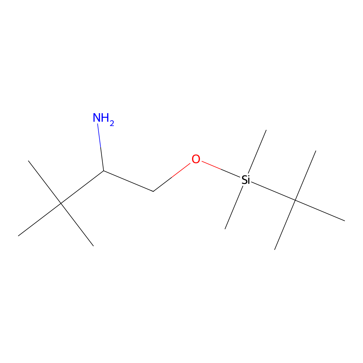 [(2R)-2-Amino-3,3-dimethylbutoxy](tert-butyl)dimethylsilane molecular structure, CAS 1263131-37-8