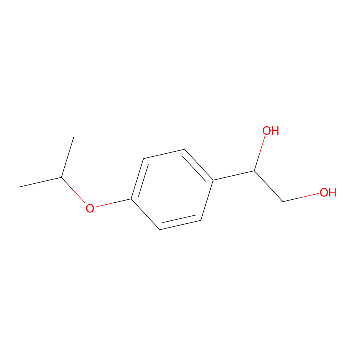 1-[4-(Propan-2-yloxy)phenyl]ethane-1,2-diol molecular structure, CAS 1263162-35-1