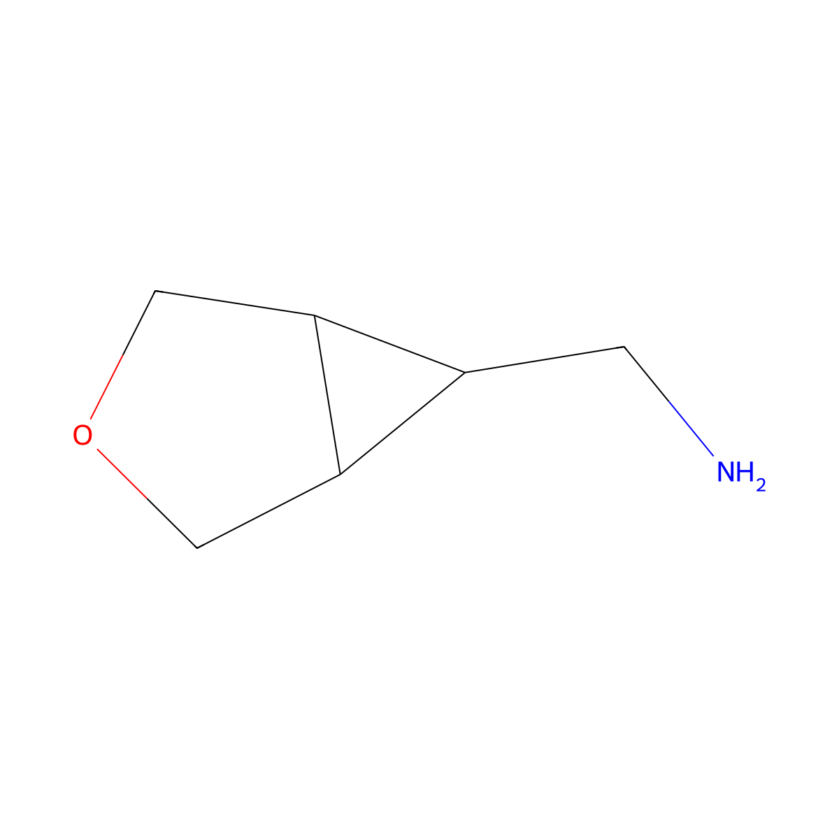 {3-Oxabicyclo[3.1.0]hexan-6-yl}methanamine molecular structure, CAS 1263175-28-5