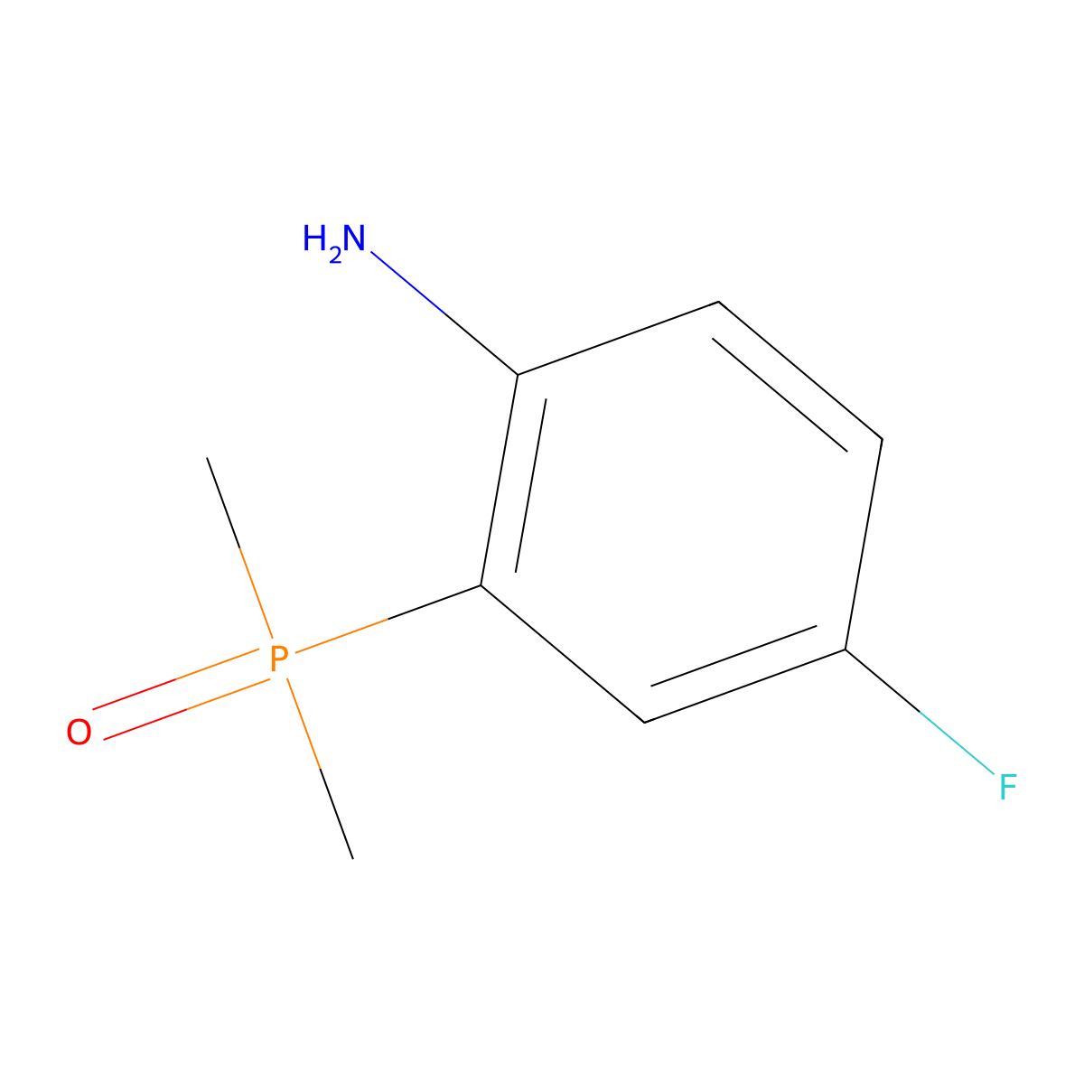 (2-Amino-5-fluorophenyl)dimethylphosphine oxide molecular structure, CAS 1263178-53-5