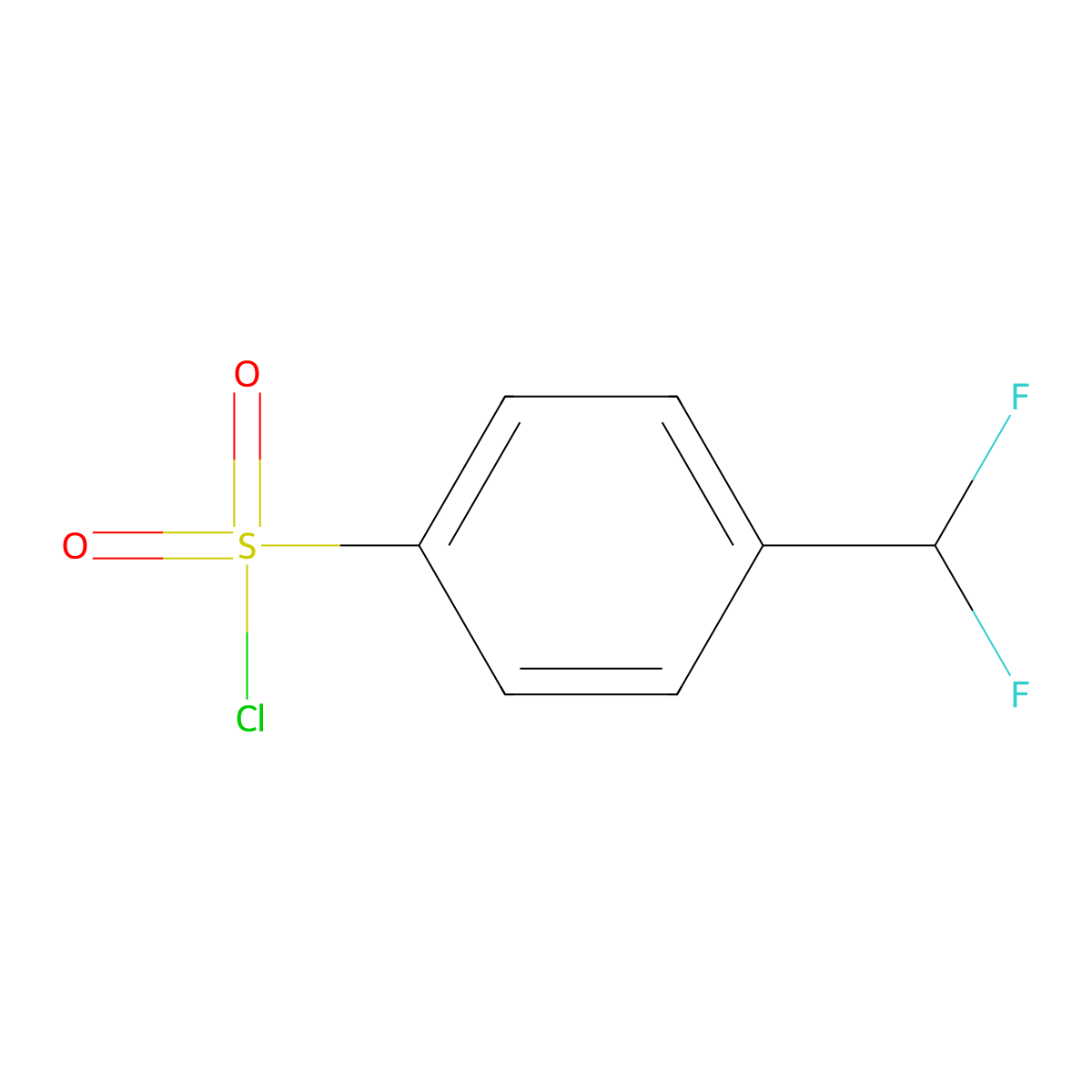 4-(Difluoromethyl)benzene-1-sulfonyl chloride molecular structure, CAS 1263179-09-4