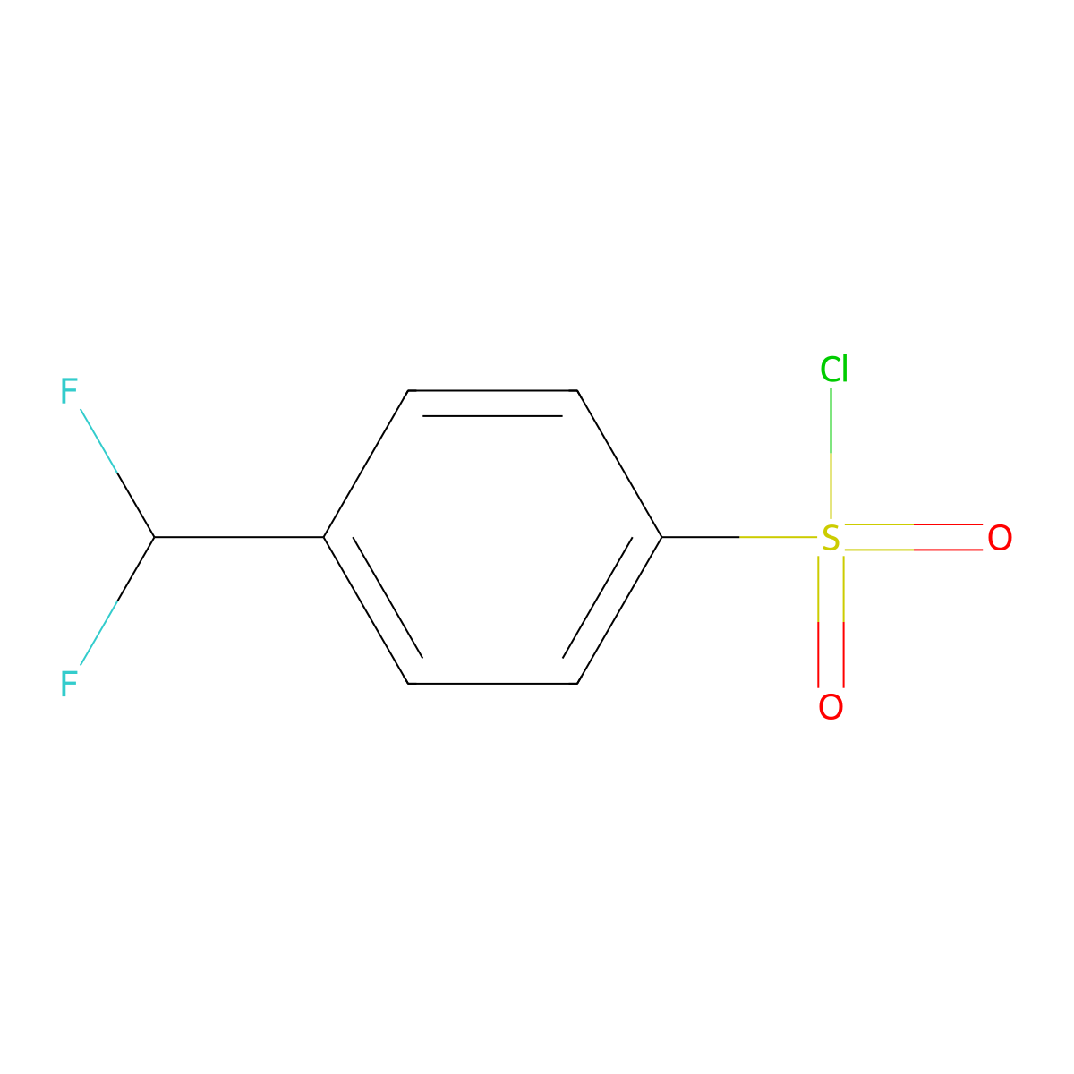 4-(Difluoromethyl)benzene-1-sulfonyl chloride molecular structure, CAS 1263179-09-4