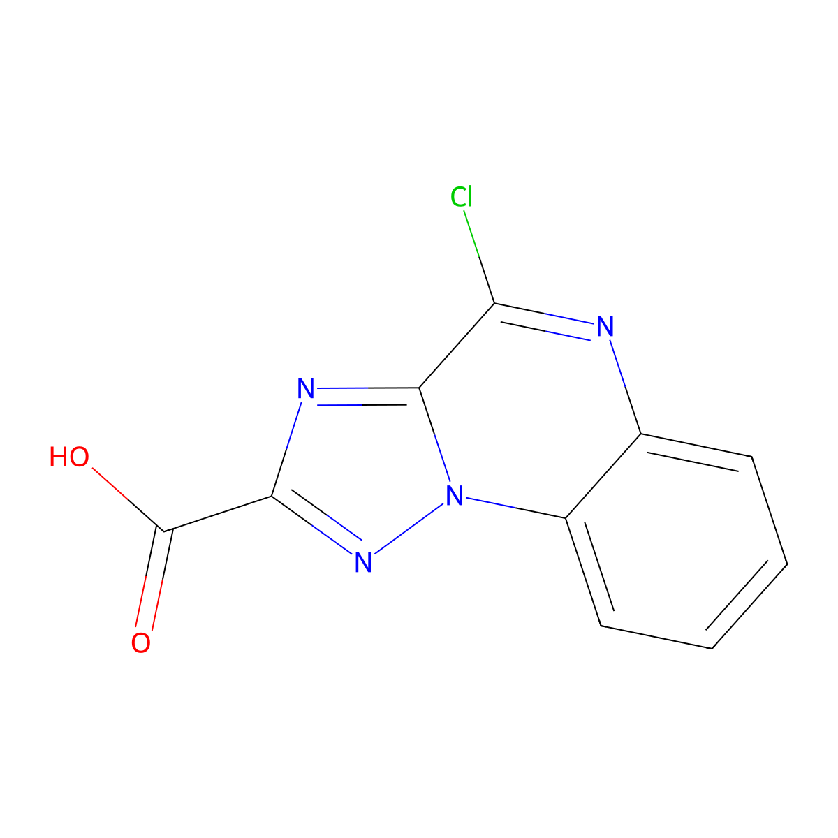 4-Chloro-[1,2,4]triazolo[1,5-a]quinoxaline-2-carboxylic acid molecular structure, CAS 1263180-54-6