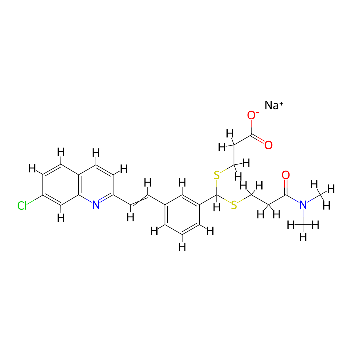 MK-571-d6SodiumSalt molecular structure, CAS 1263184-04-8