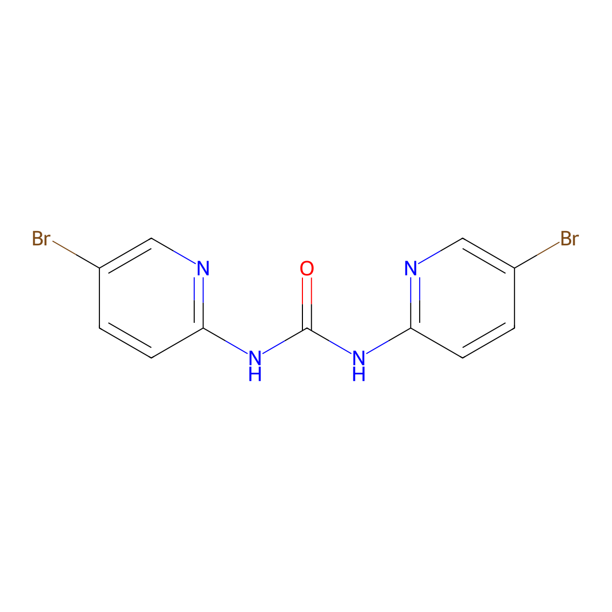 1,3-Bis(5-bromopyridin-2-yl)urea molecular structure, CAS 1263206-94-5