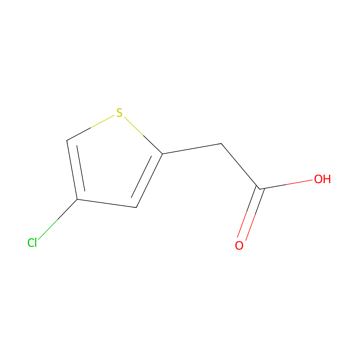 2-(4-Chlorothiophen-2-yl)acetic acid molecular structure, CAS 1263206-98-9