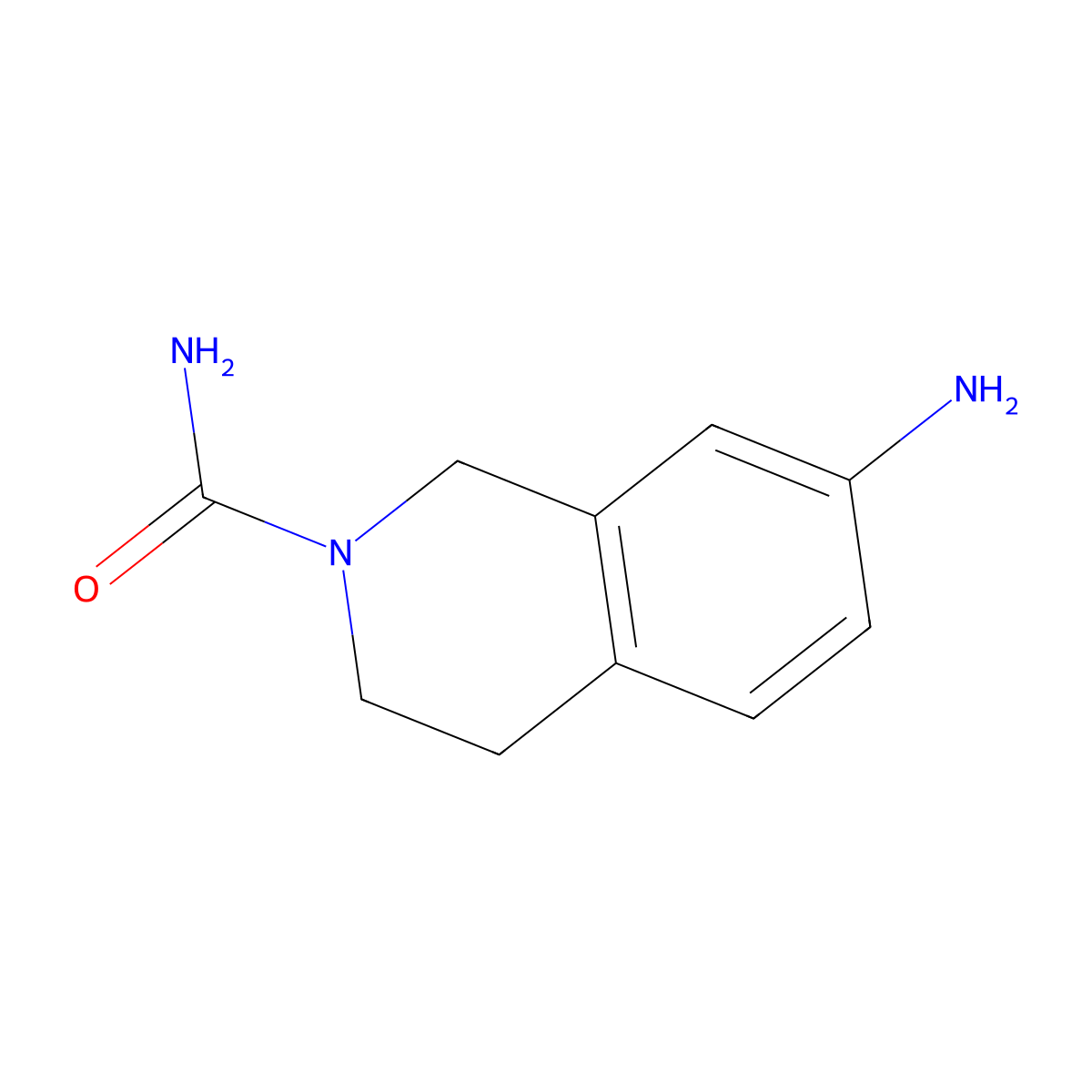 7-Amino-3,4-dihydroisoquinoline-2(1H)-carboxamide molecular structure, CAS 1263208-65-6