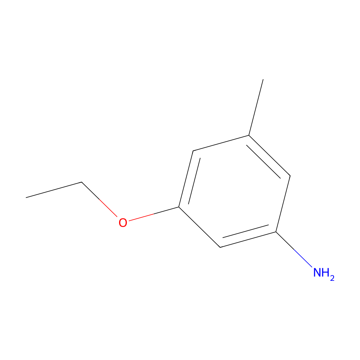 3-Ethoxy-5-methyl-phenylamine molecular structure, CAS 1263208-69-0