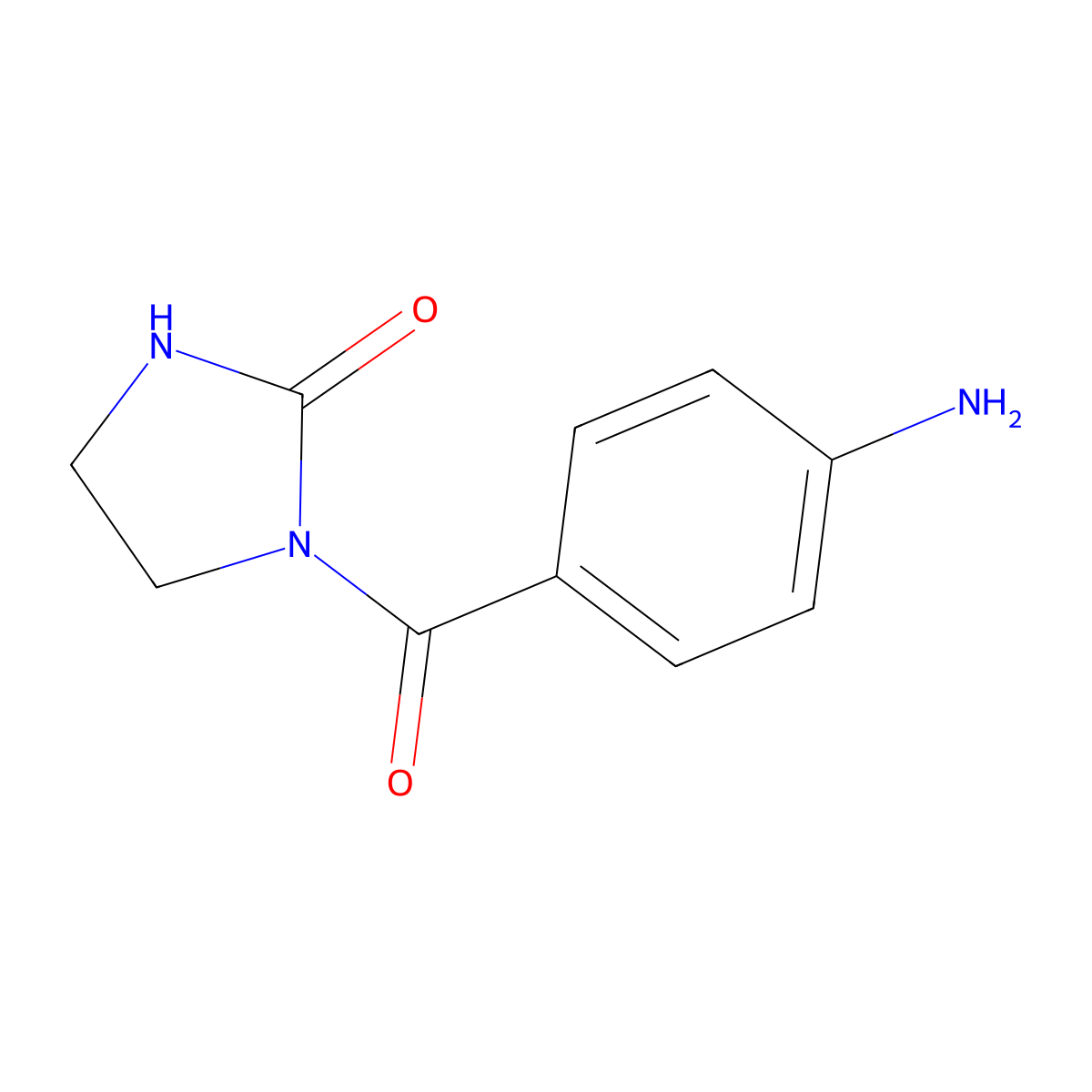 1-(4-Aminobenzoyl)imidazolidin-2-one molecular structure, CAS 1263209-12-6