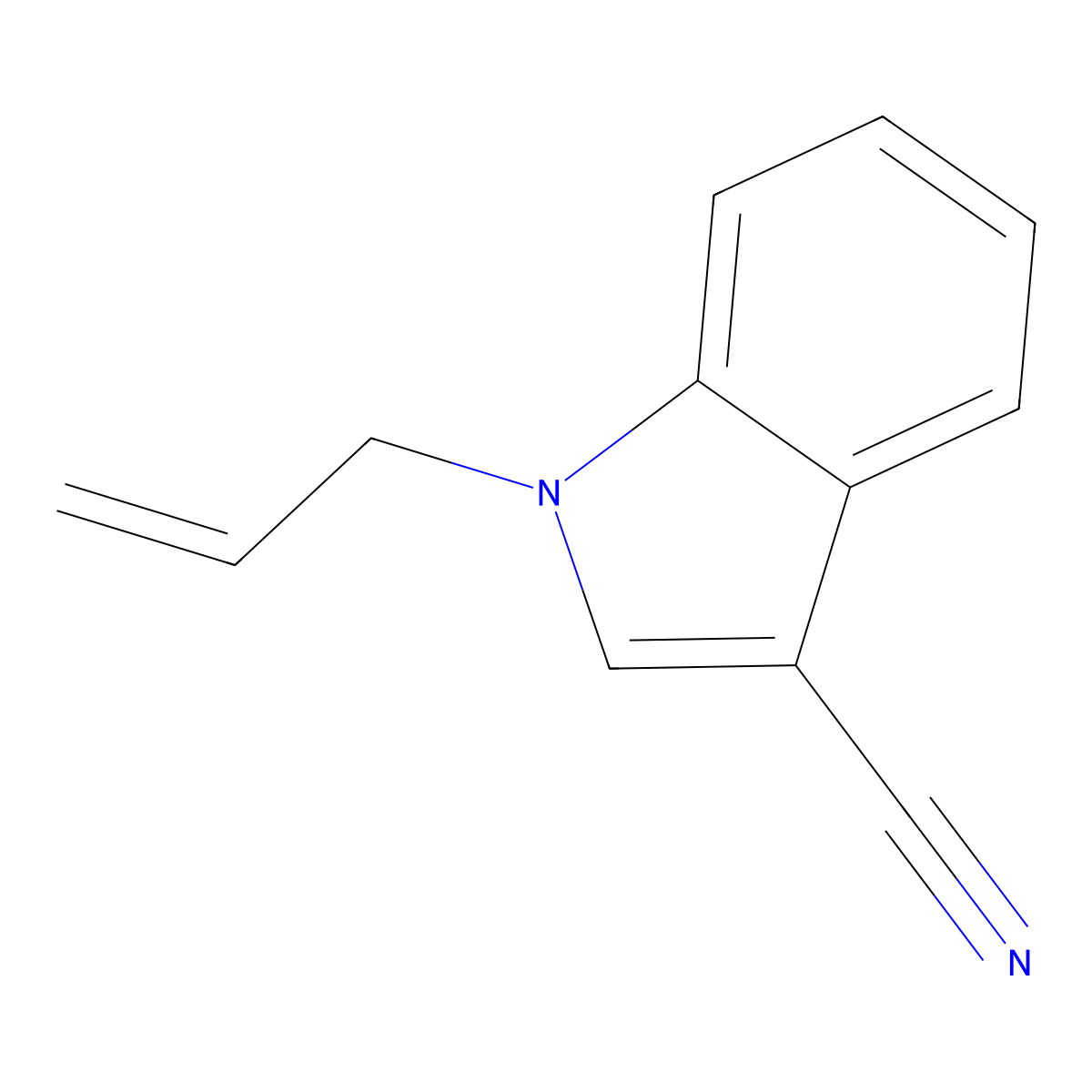 1-Allyl-1H-indole-3-carbonitrile molecular structure, CAS 1263210-96-3
