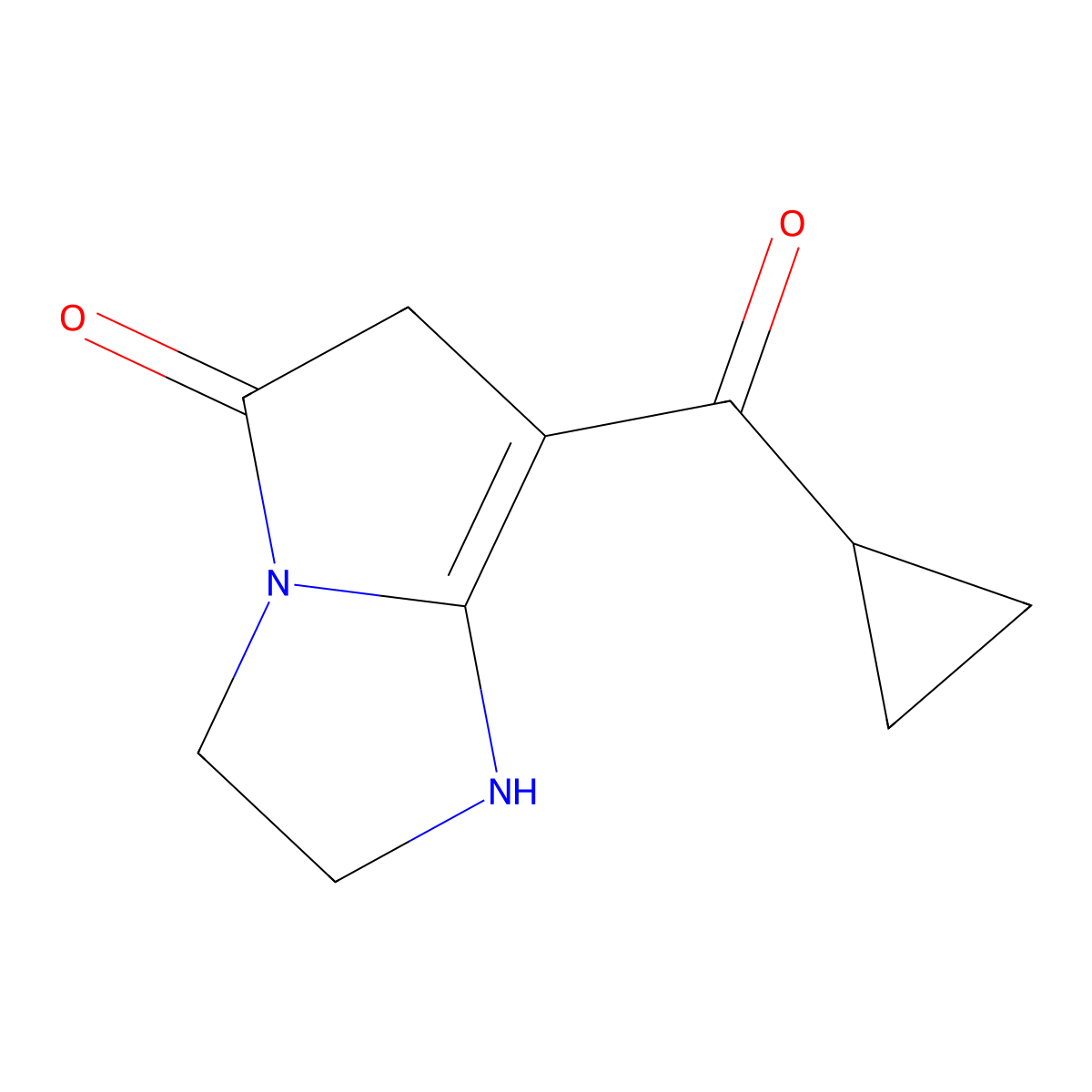 7-(Cyclopropanecarbonyl)-2,3-dihydro-1H-pyrrolo[1,2-a]imidazol-5(6H)-one molecular structure, CAS 1263212-11-8