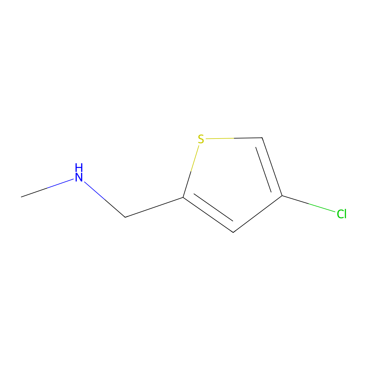 [(4-Chlorothiophen-2-yl)methyl](methyl)amine molecular structure, CAS 1263215-23-1