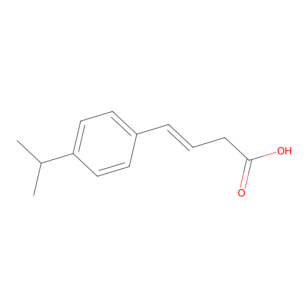 4-[4-(Propan-2-yl)phenyl]but-3-enoic acid molecular structure, CAS 1263217-62-4
