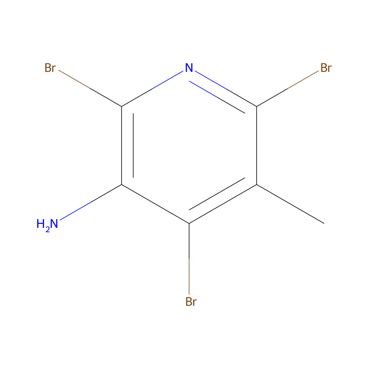 2,4,6-Tribromo-5-methylpyridin-3-amine molecular structure, CAS 126325-52-8