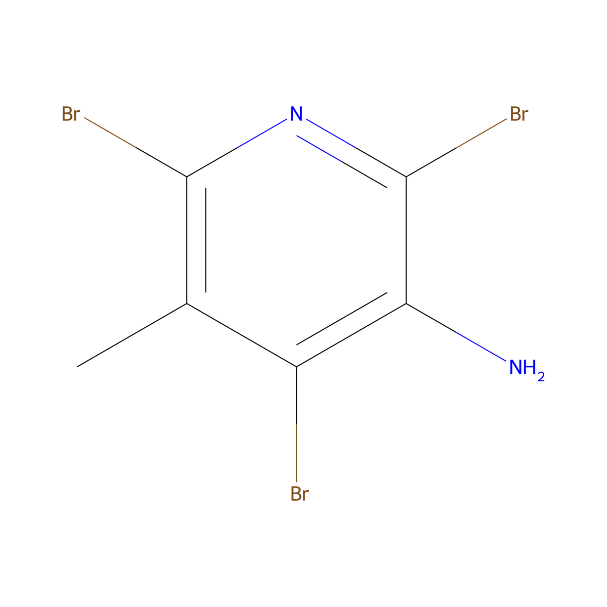 2,4,6-Tribromo-5-methylpyridin-3-amine molecular structure, CAS 126325-52-8