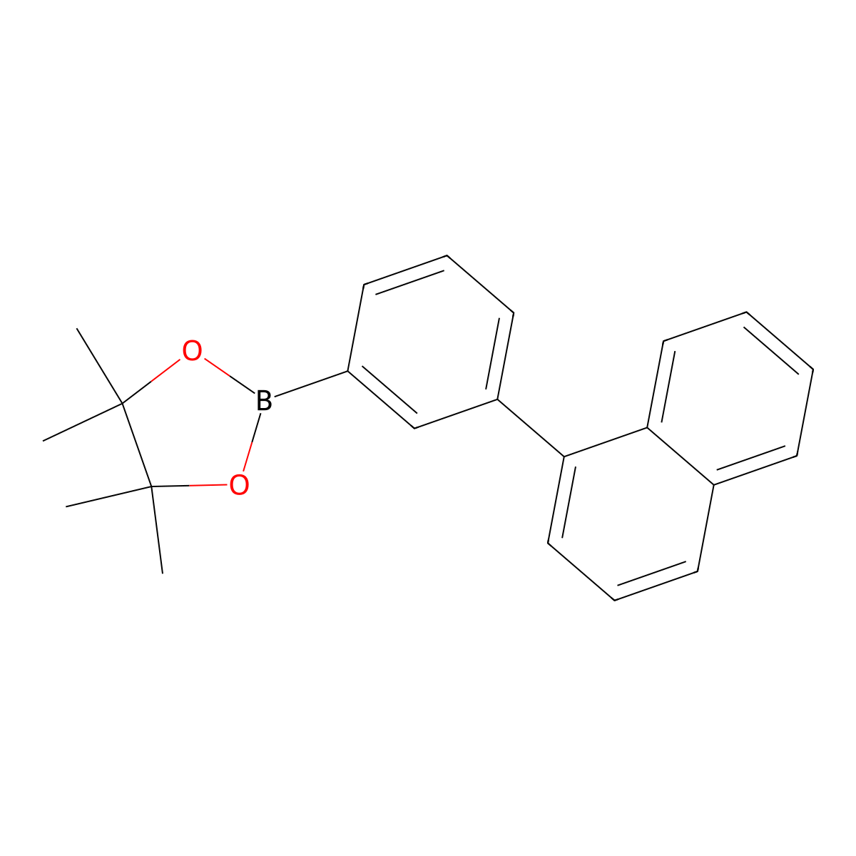 4,4,5,5-Tetramethyl-2-(3-(naphthalen-1-yl)phenyl)-1,3,2-dioxaborolane molecular structure, CAS 1263272-83-8