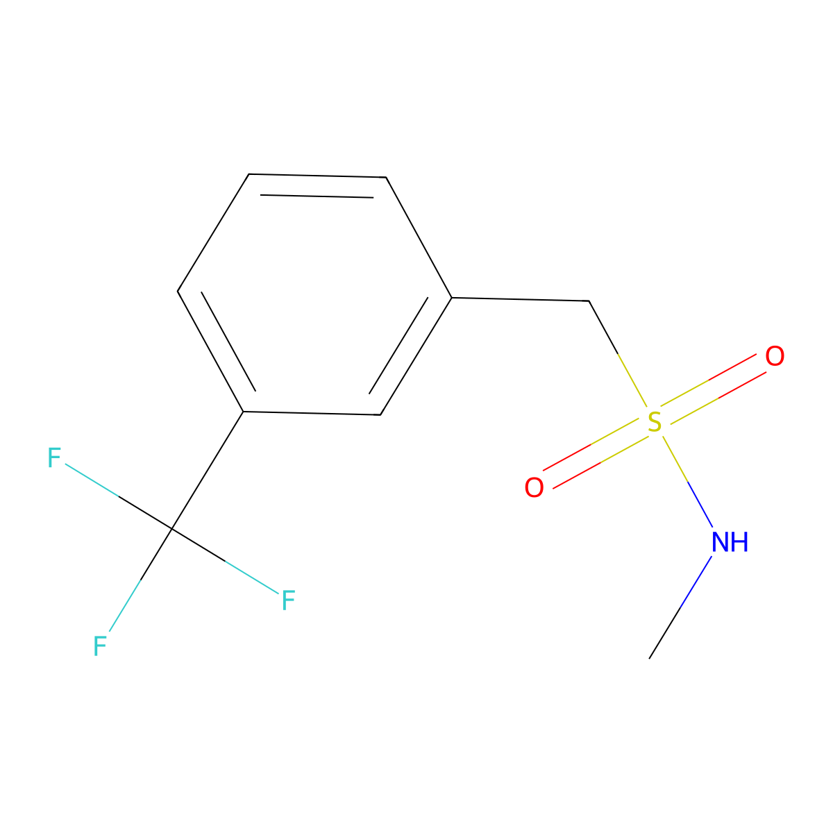 N-Methyl-1-(3-(trifluoromethyl)phenyl)methanesulfonamide molecular structure, CAS 1263274-49-2