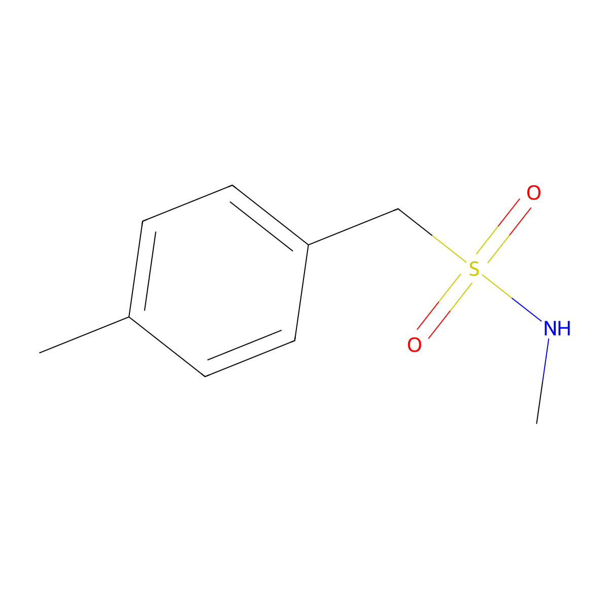 N-methyl-1-(p-tolyl)methanesulfonamide molecular structure, CAS 1263274-84-5