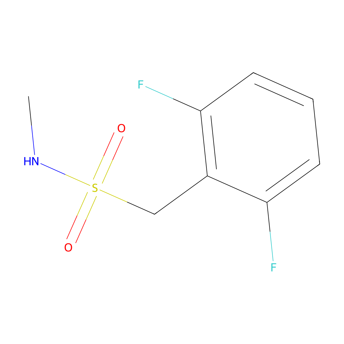 1-(2,6-Difluorophenyl)-N-methylmethanesulfonamide molecular structure, CAS 1263274-87-8