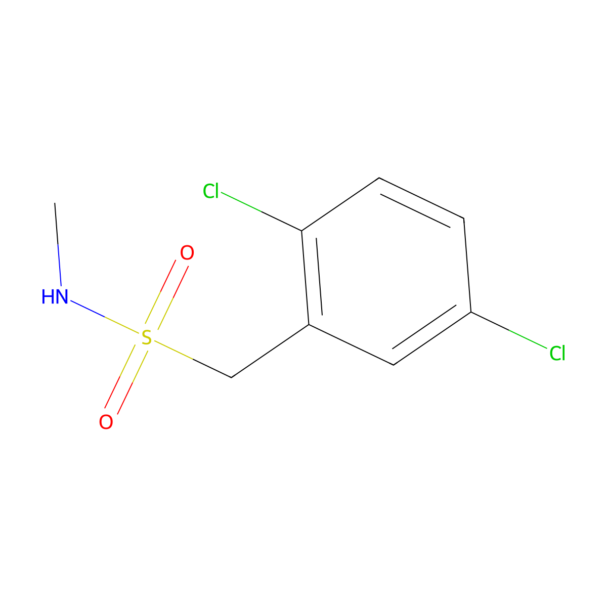 1-(2,5-dichlorophenyl)-N-methylmethanesulfonamide molecular structure, CAS 1263274-93-6