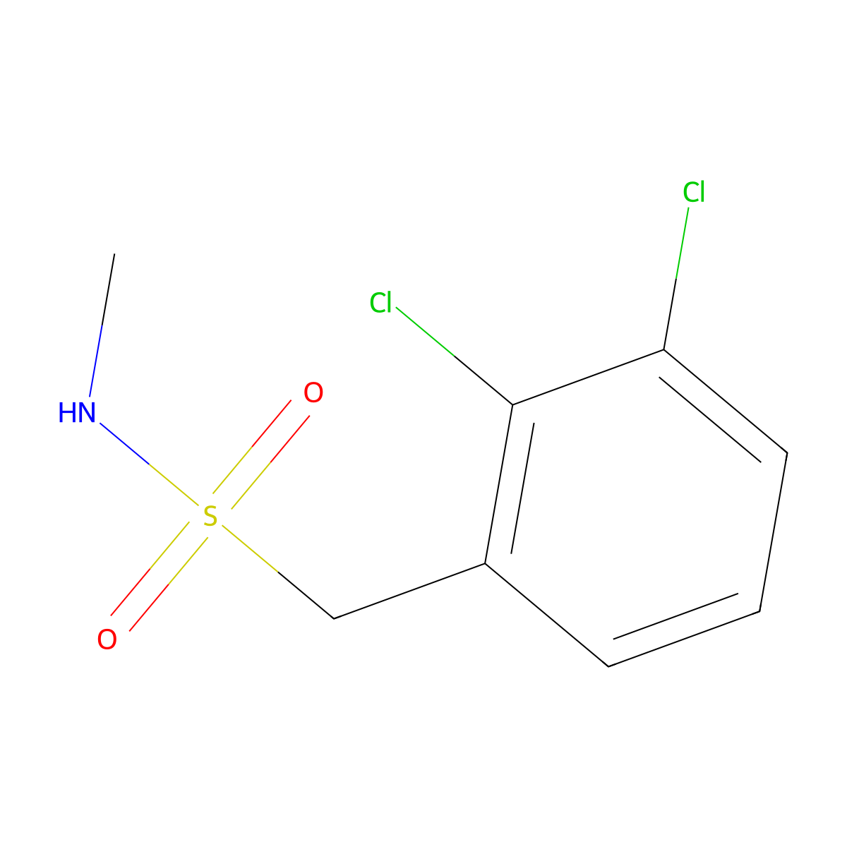 1-(2,3-Dichlorophenyl)-N-methylmethanesulfonamide molecular structure, CAS 1263276-81-8