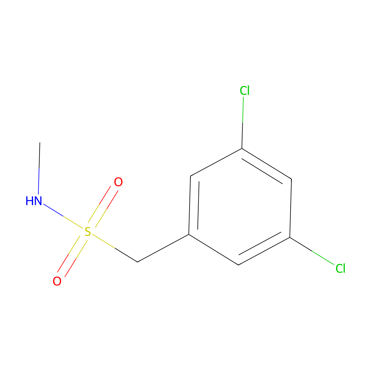 1-(3,5-Dichlorophenyl)-N-methylmethanesulfonamide molecular structure, CAS 1263277-15-1