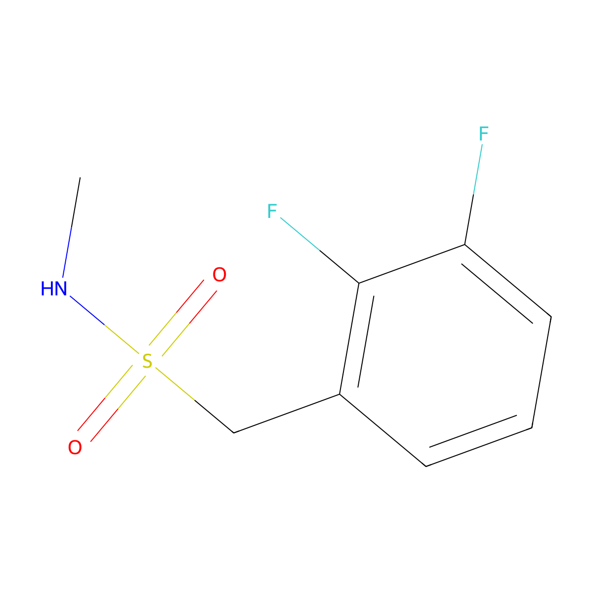 1-(2,3-Difluorophenyl)-N-methylmethanesulfonamide molecular structure, CAS 1263277-42-4