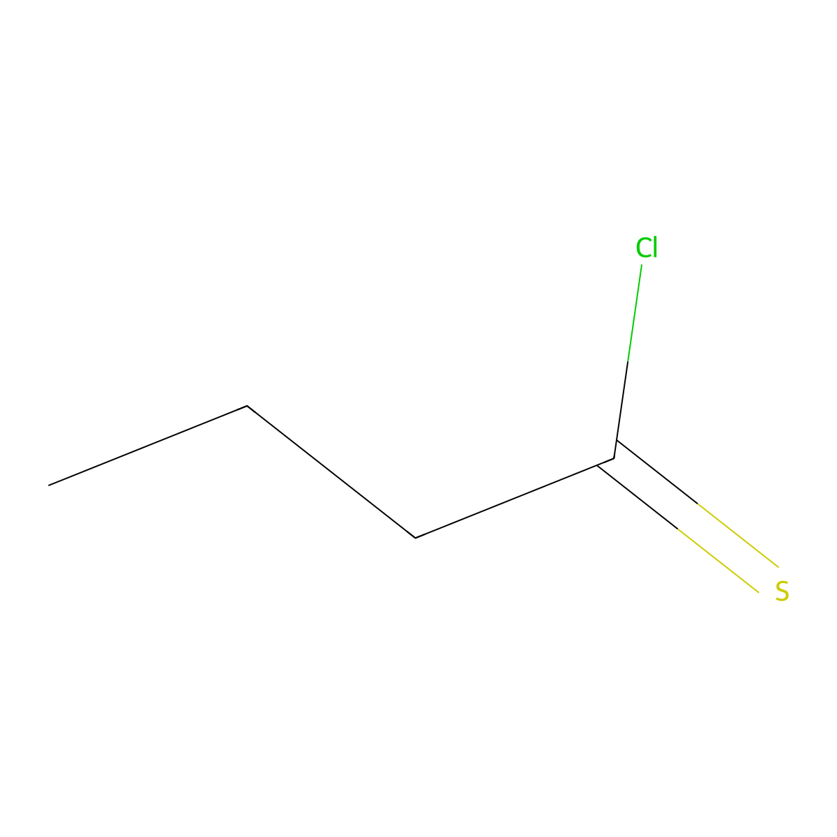 Butanecarbothioyl chloride molecular structure, CAS 1263280-12-1