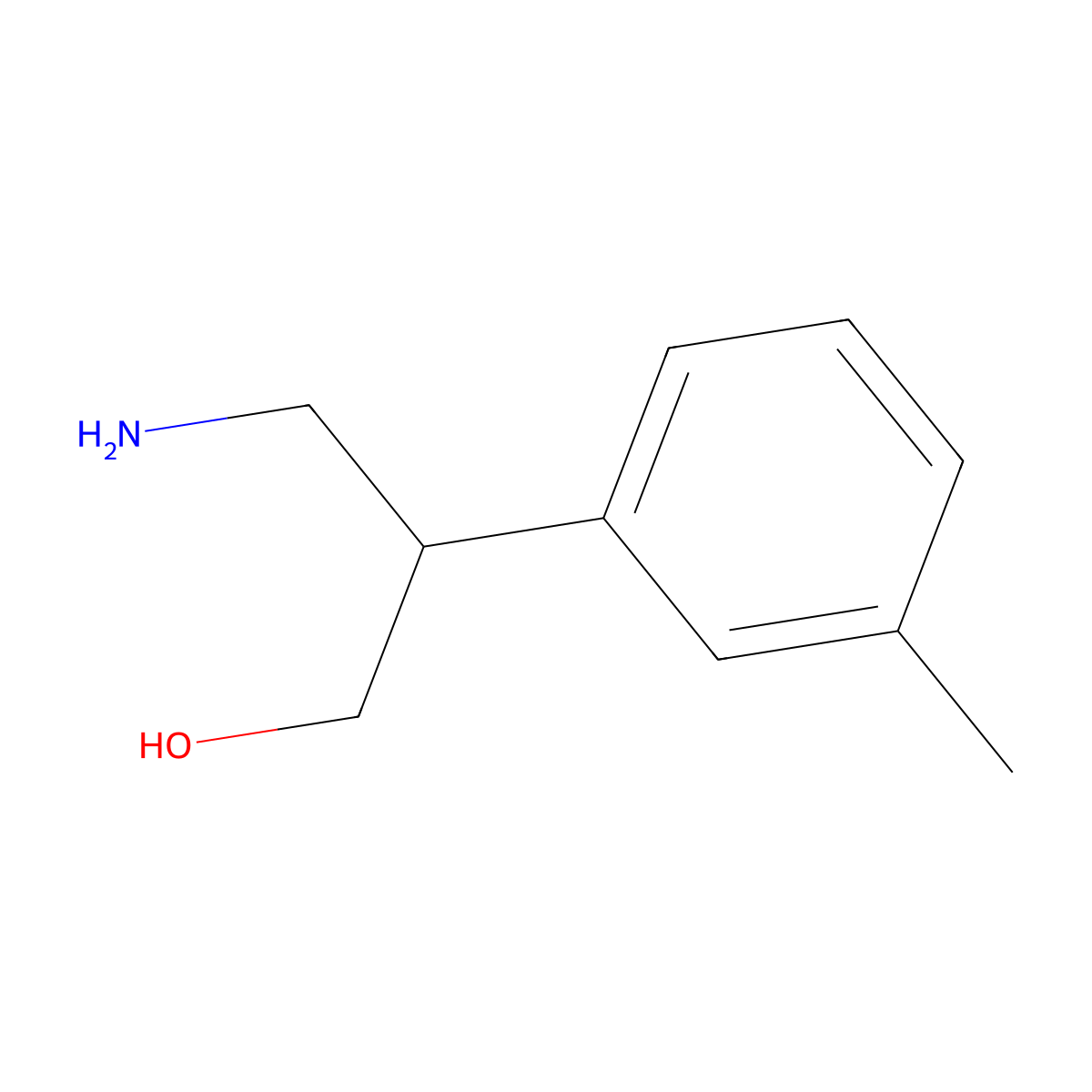 3-Amino-2-(3-methylphenyl)propan-1-ol molecular structure, CAS 1263280-60-9