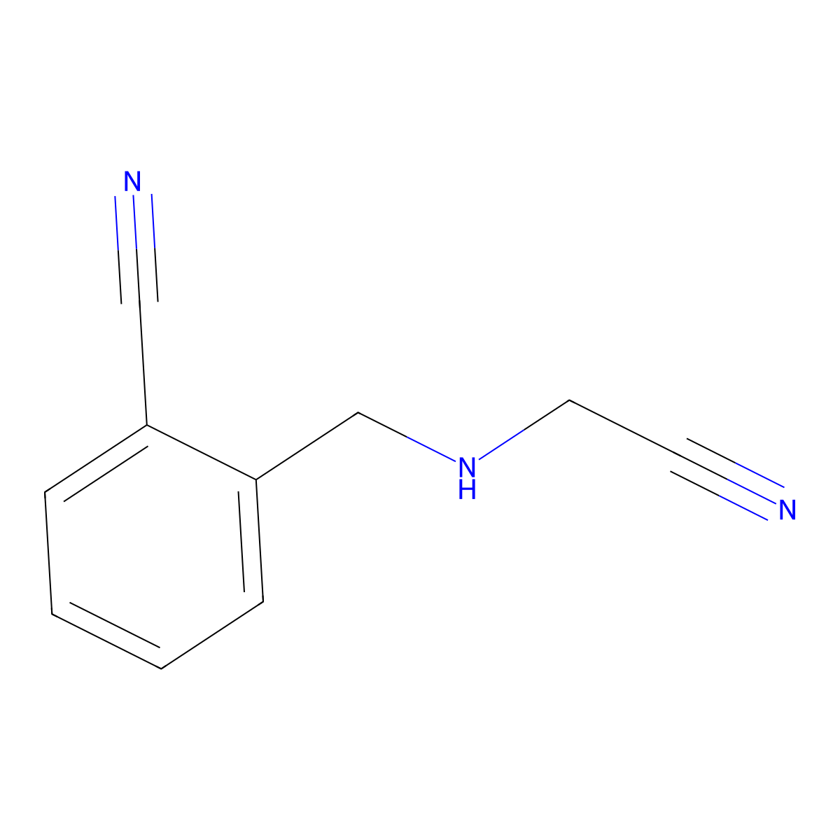 2-(((Cyanomethyl)amino)methyl)benzonitrile molecular structure, CAS 1263281-47-5