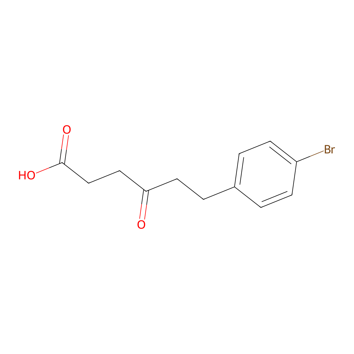6-(4-Bromophenyl)-4-oxohexanoic acid molecular structure, CAS 1263282-83-2