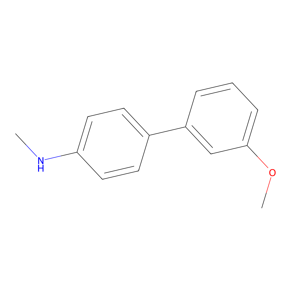 3'-Methoxy-N-methyl-[1,1'-biphenyl]-4-amine molecular structure, CAS 1263283-17-5