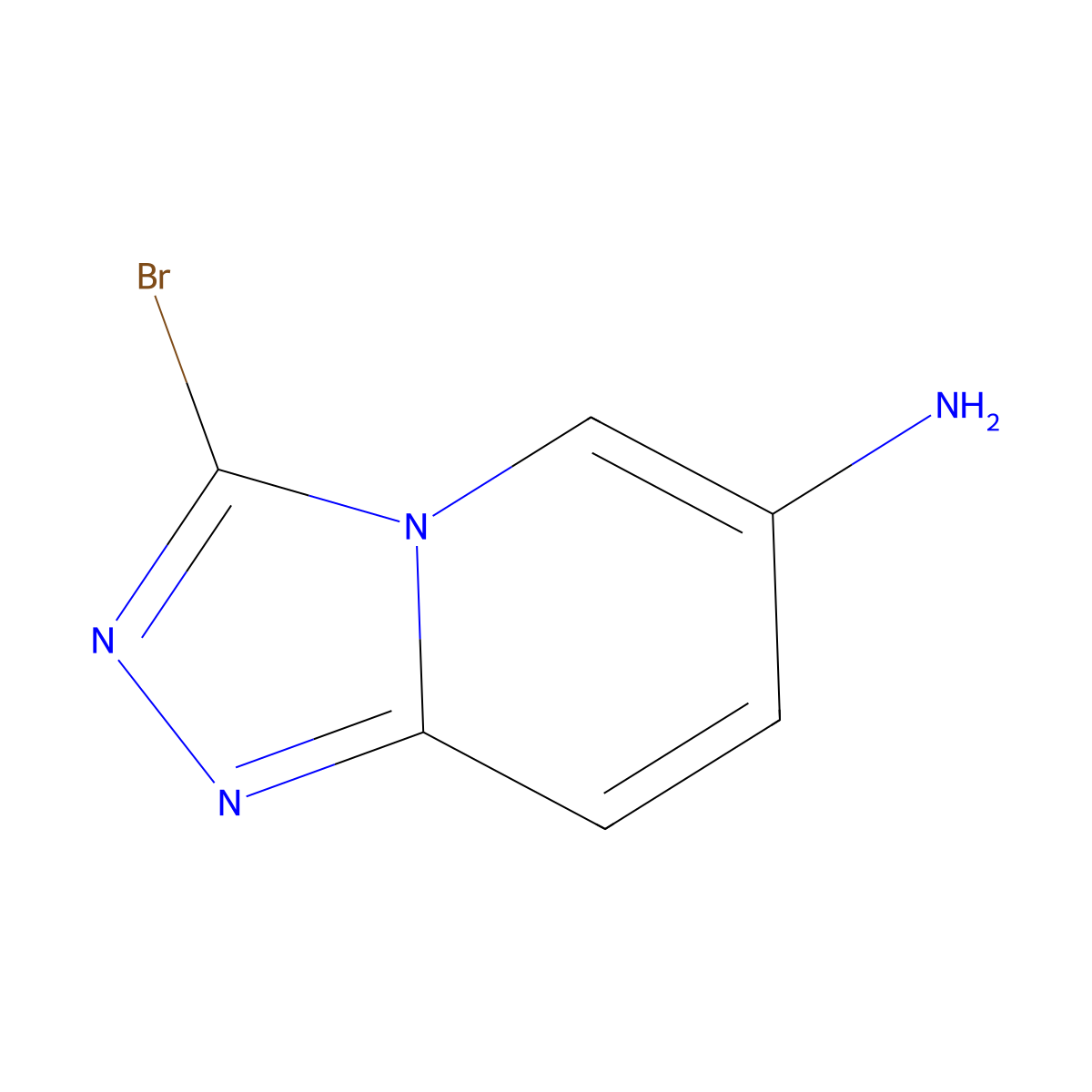 3-Bromo-[1,2,4]triazolo[4,3-a]pyridin-6-amine molecular structure, CAS 1263283-48-2