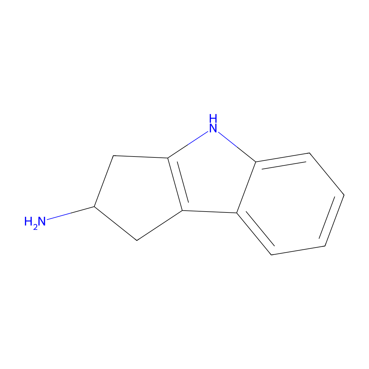 1,2,3,4-Tetrahydrocyclopenta[b]indol-2-amine molecular structure, CAS 1263284-26-9