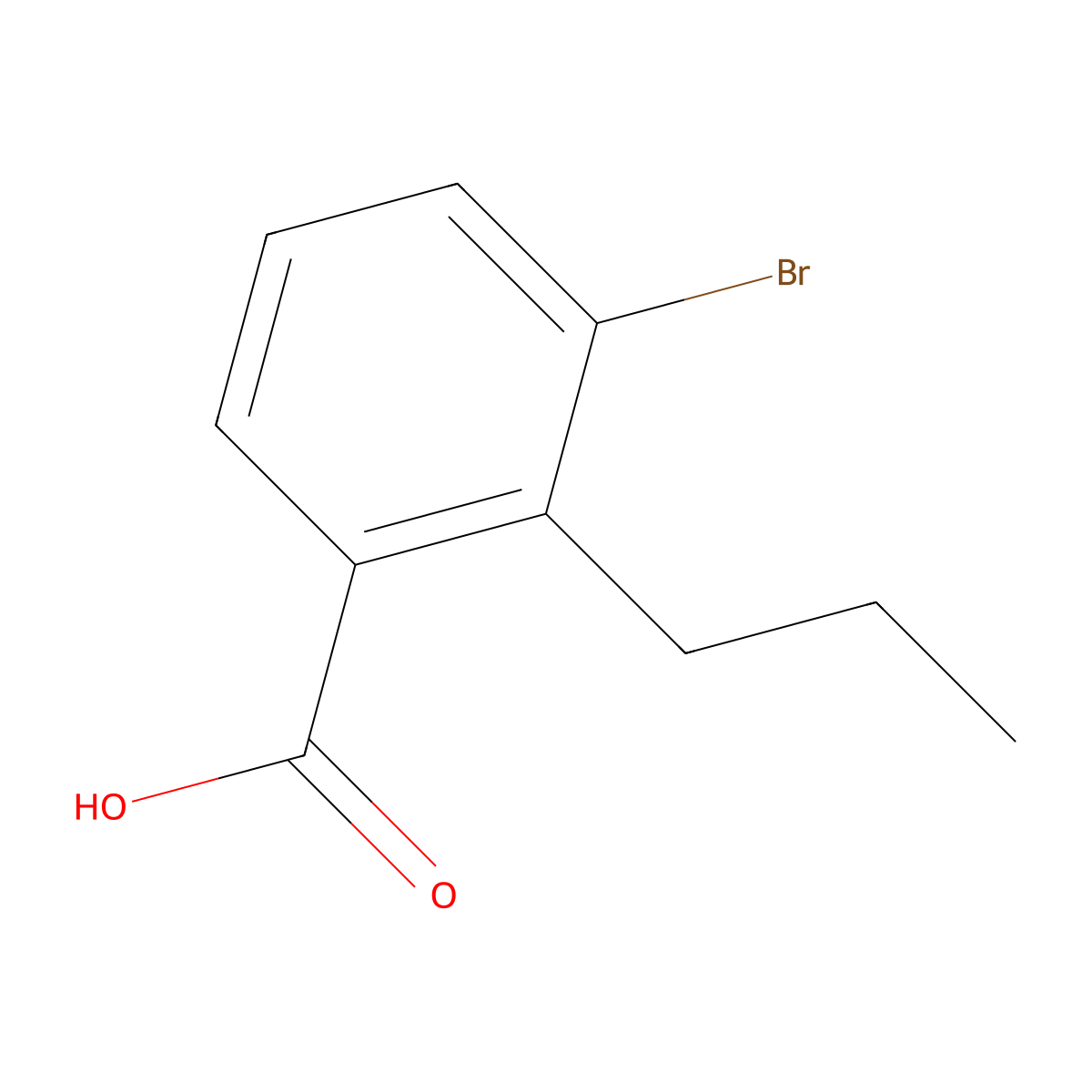 3-Bromo-2-propylbenzoic acid molecular structure, CAS 1263284-52-1