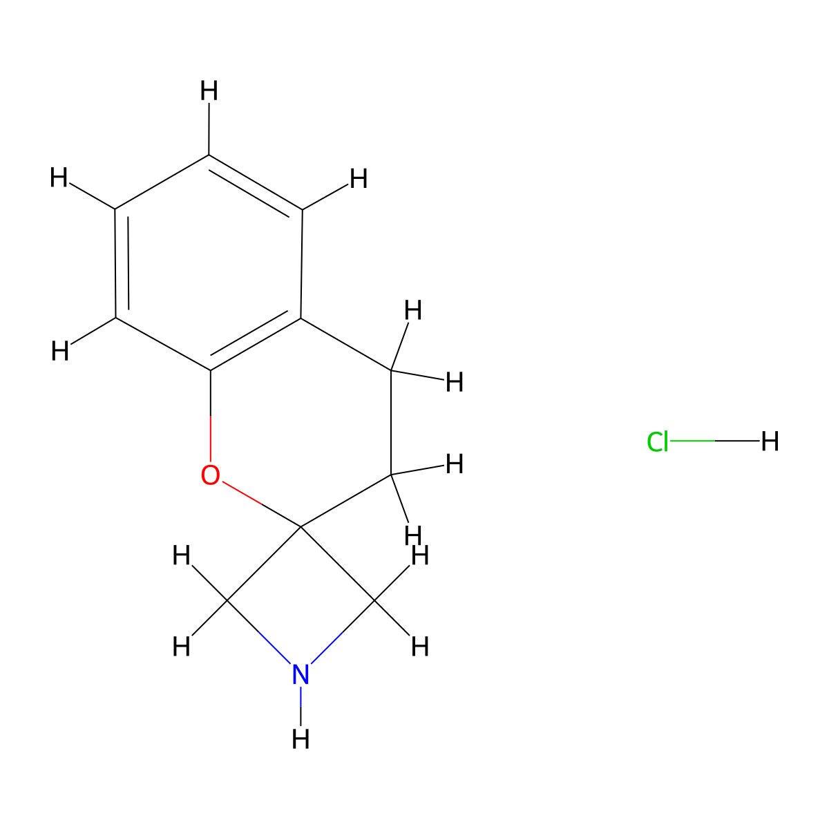 Spiro(azetidine-3,2'-chromane) hydrochloride molecular structure, CAS 1263285-14-8