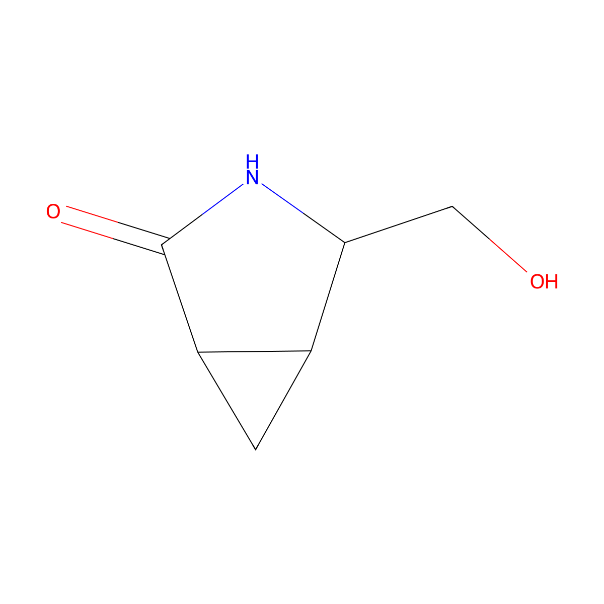 4-(Hydroxymethyl)-3-azabicyclo[3.1.0]hexan-2-one molecular structure, CAS 1263285-61-5