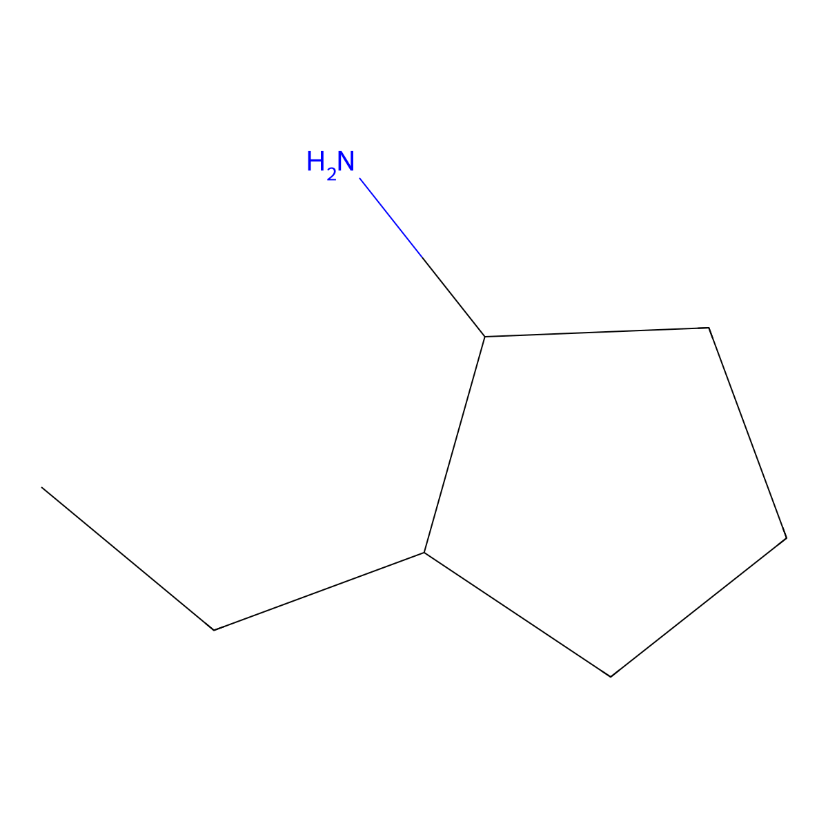 (1R,2S)-2-ethylcyclopentan-1-amine molecular structure, CAS 1263290-35-2