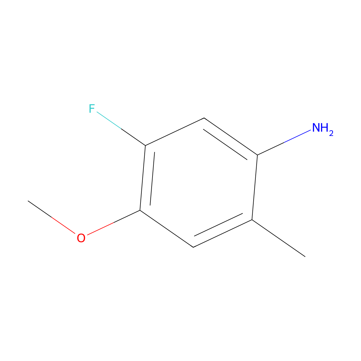 5-Fluoro-4-methoxy-2-methylaniline molecular structure, CAS 1263299-46-2