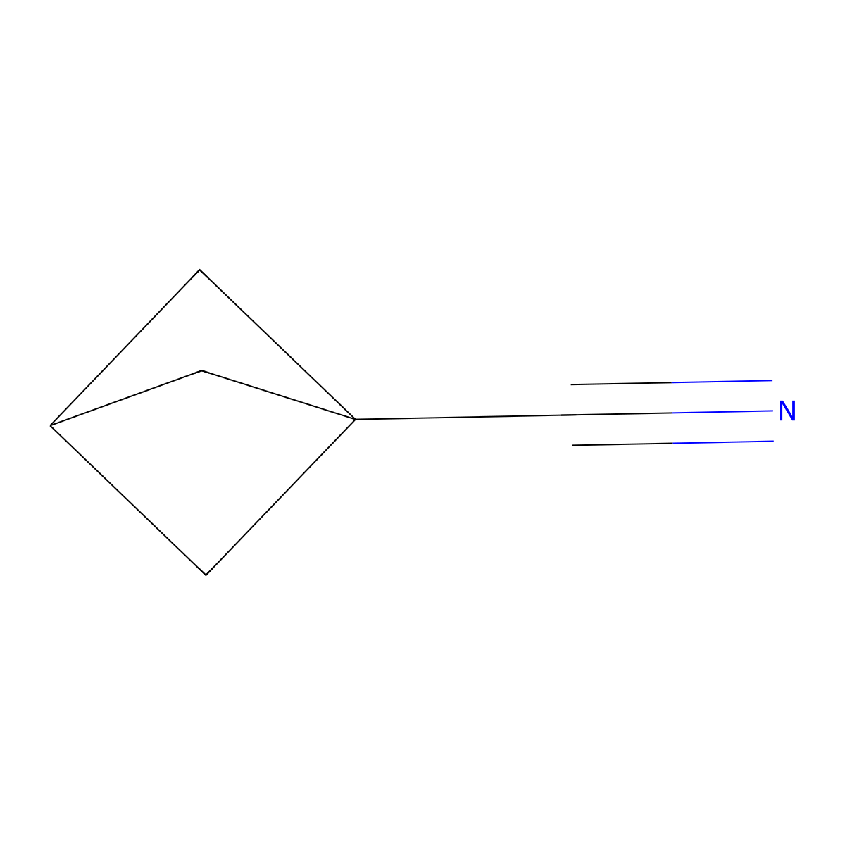 Bicyclo[1.1.1]pentane-1-carbonitrile molecular structure, CAS 126332-44-3