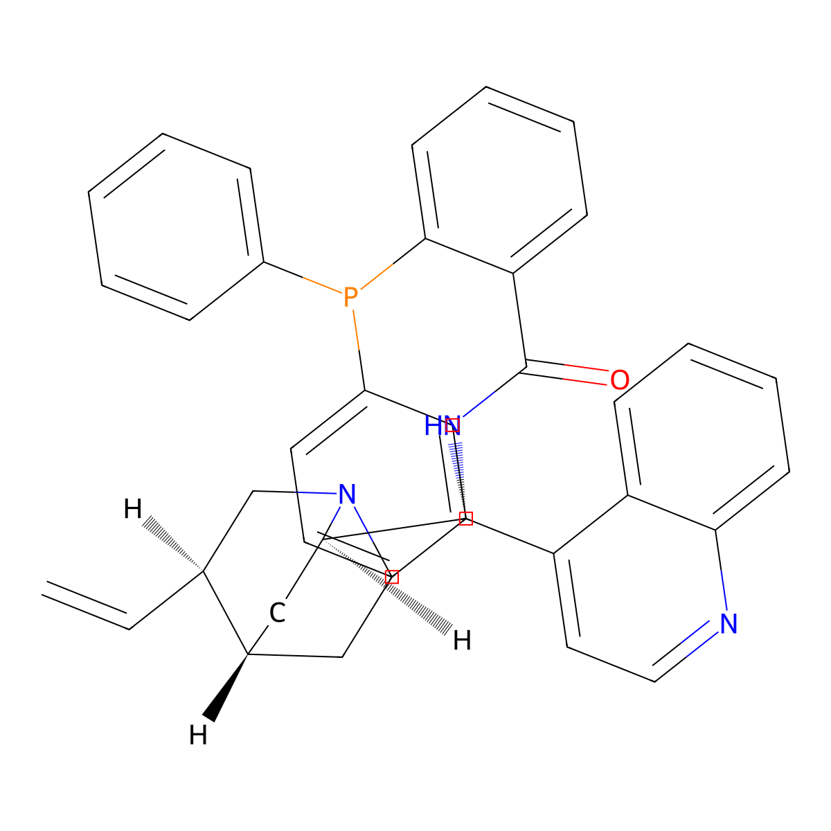 N-(9R)-Cinchonan-9-yl-2-(diphenylphosphino)benzamide molecular structure, CAS 1263322-11-7