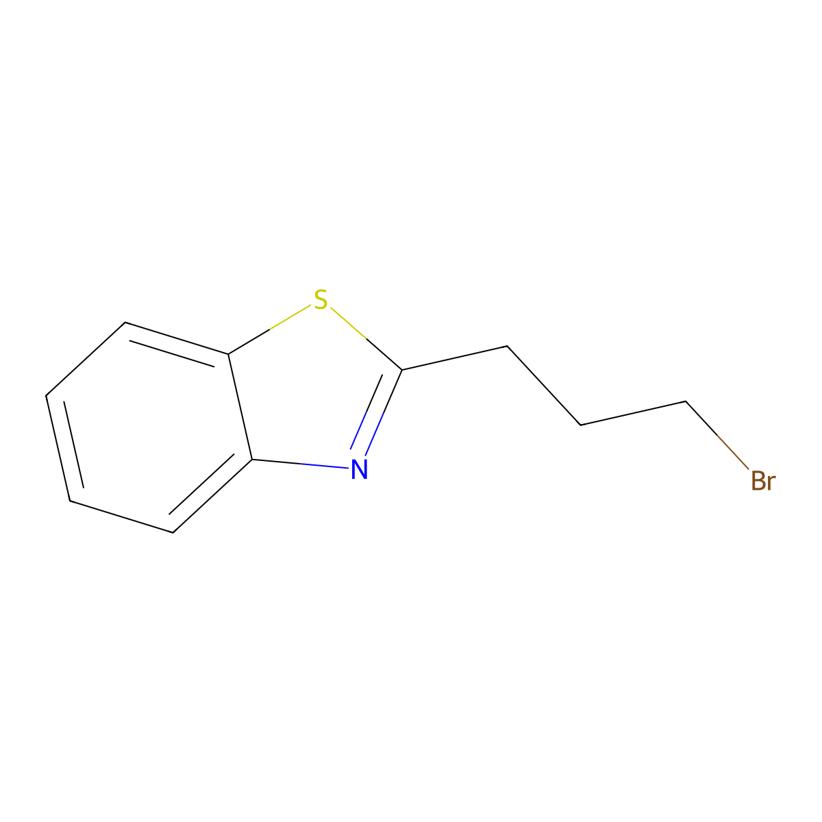 2-(3-Bromopropyl)benzo[d]thiazole molecular structure, CAS 1263323-21-2