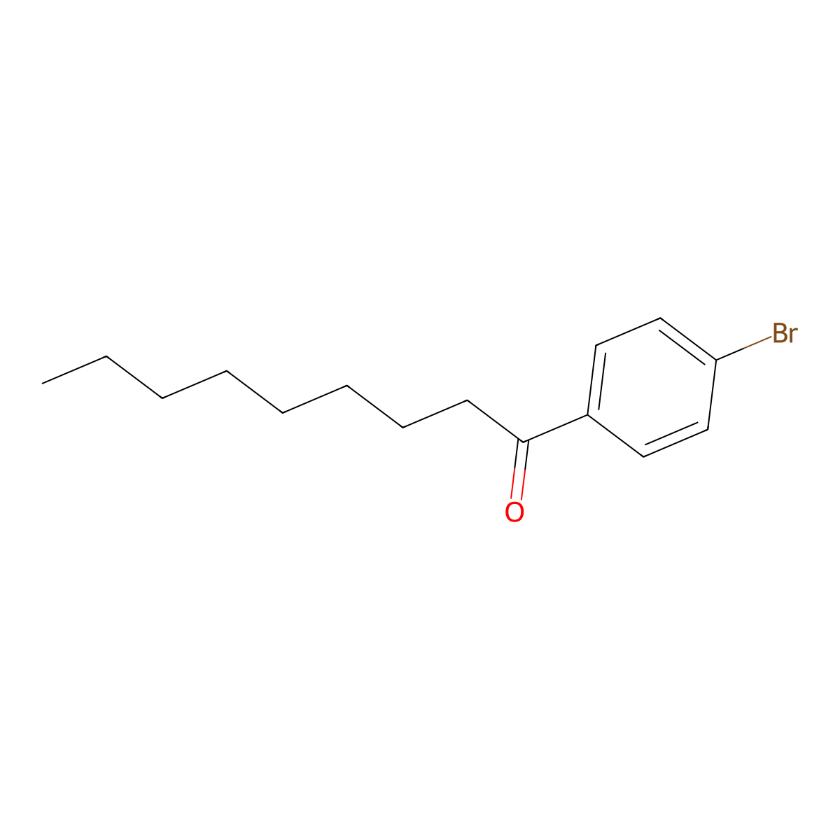 1-(4-Bromophenyl)nonan-1-one molecular structure, CAS 126334-26-7