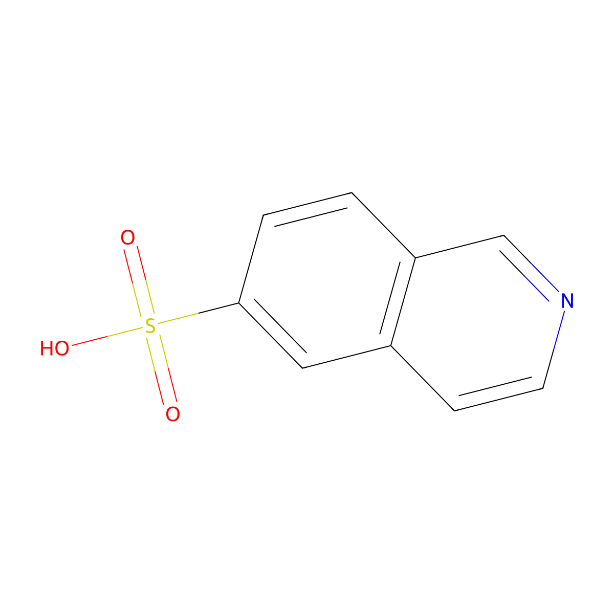 Isoquinoline-6-sulfonic acid molecular structure, CAS 1263357-67-0
