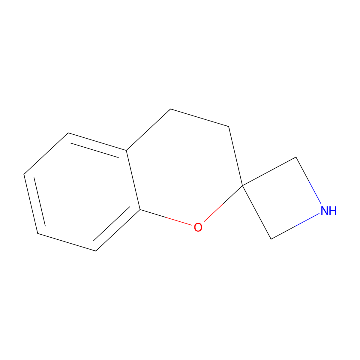 3',4'-Dihydrospiro[azetidine-3,2'-[1]benzopyran] molecular structure, CAS 1263358-62-8