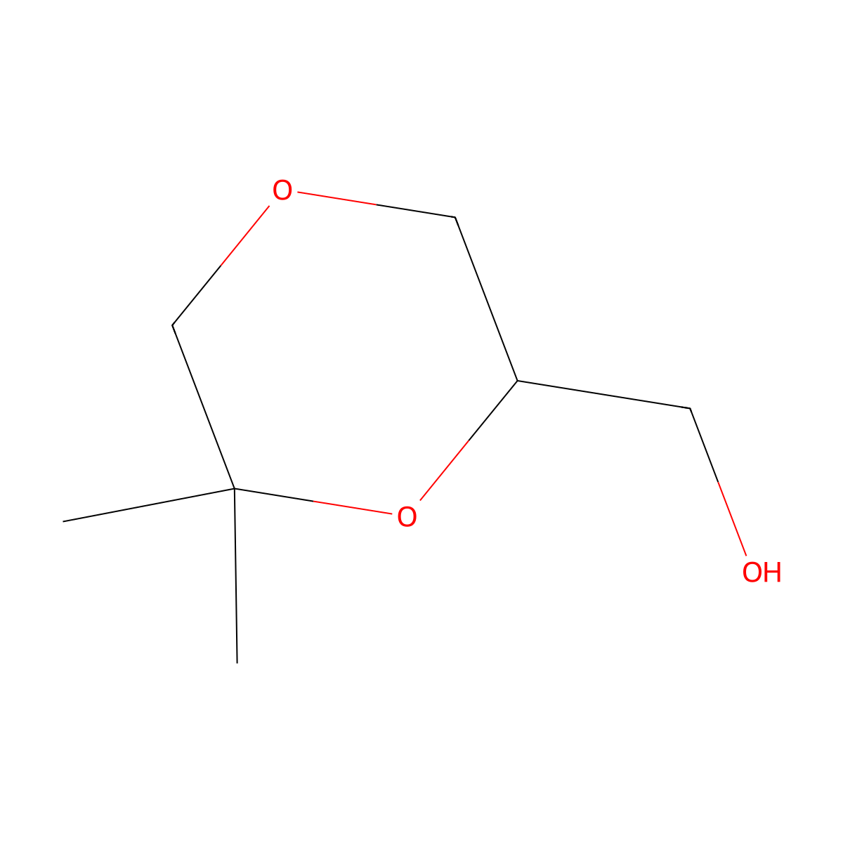 (6,6-Dimethyl-1,4-dioxan-2-yl)methanol molecular structure, CAS 1263375-44-5