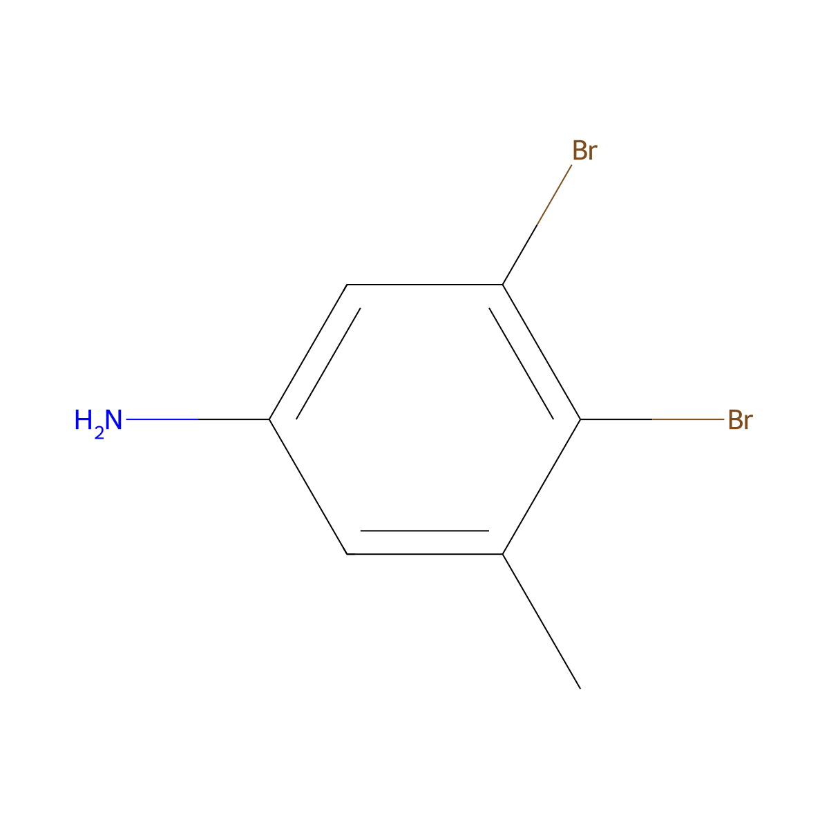 3,4-Dibromo-5-methylaniline molecular structure, CAS 1263376-30-2