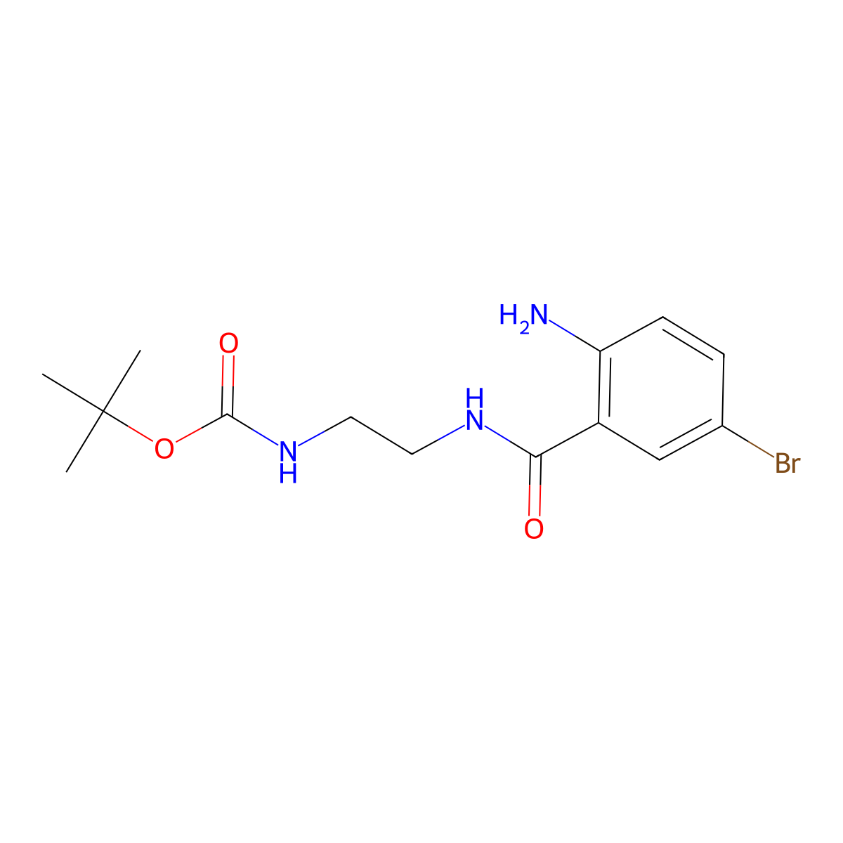 tert-Butyl (2-(2-amino-5-bromobenzamido)ethyl)carbamate molecular structure, CAS 1263376-59-5